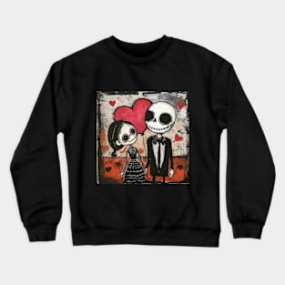 Funny Spooky Valentines Day 2024 Crewneck Sweatshirt